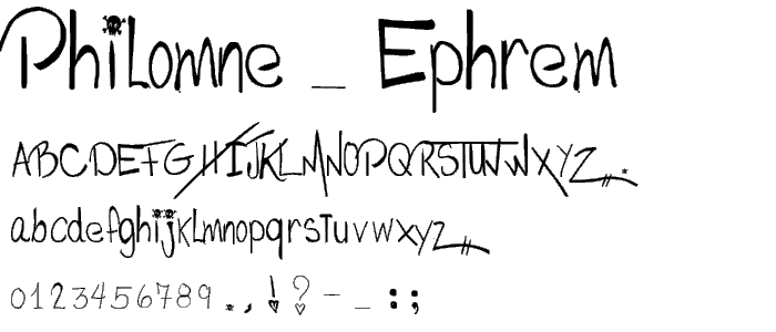 Philomne _ Ephrem font